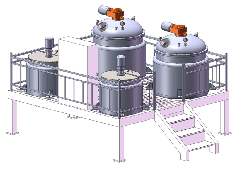 Flat Vacuum Homogenizing Emulsifier